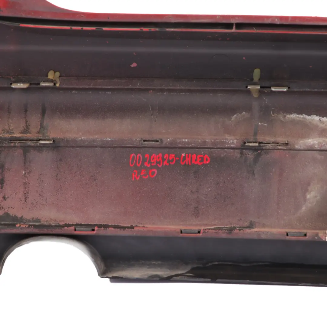 Mini Cooper One R50 Rear Bumper Panel Chrome Chili Red - 851 - SKU 0029925-CHRED - Part number 0029925