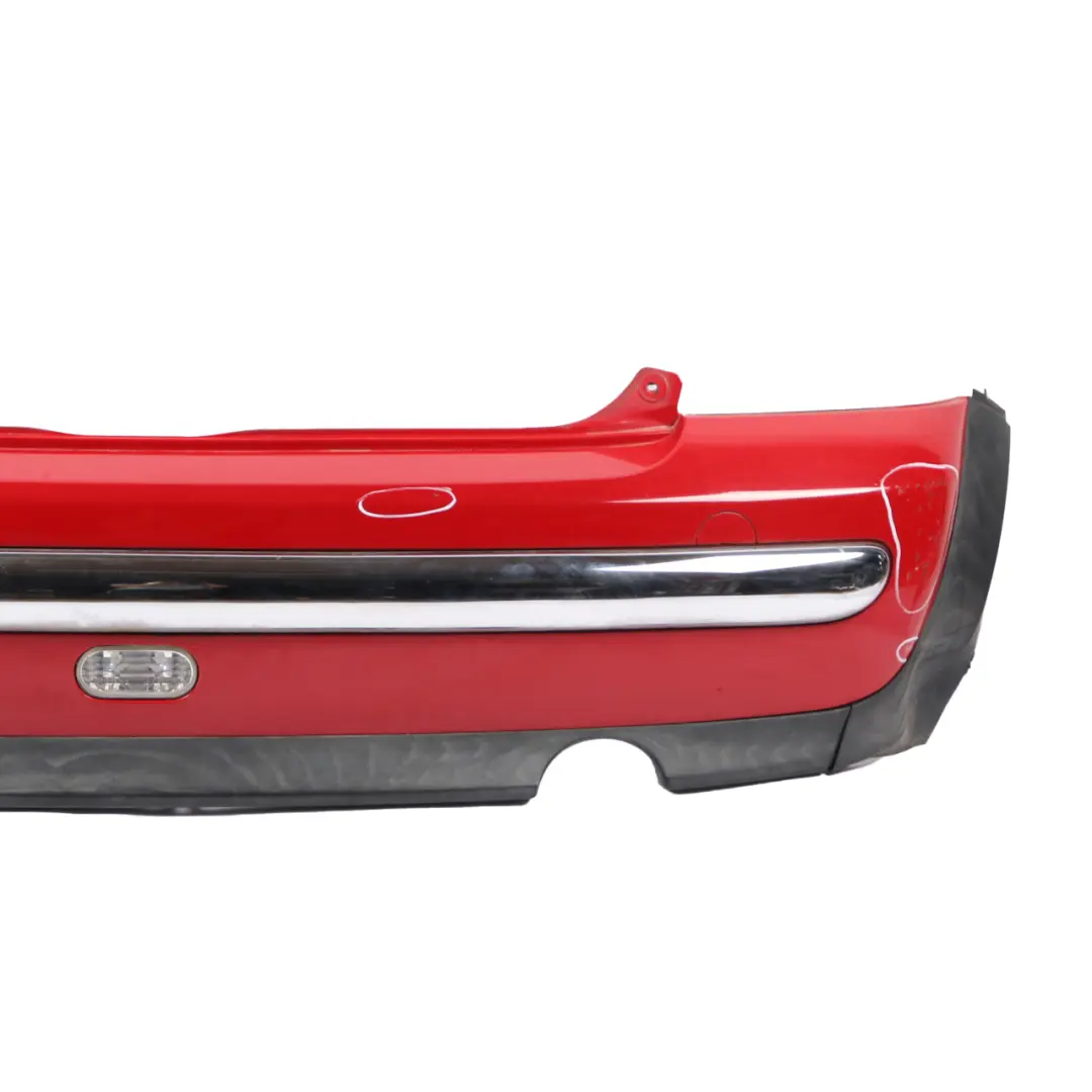 Bumper Panel Chrome Chili Red - 851 to Mini Cooper One R50 Rear with Part number 0029925 Mini Cooper One R50 Rear Bumper Panel Chrome Chili Red - 851 - SKU 0029925-CHRED - Part number 0029925