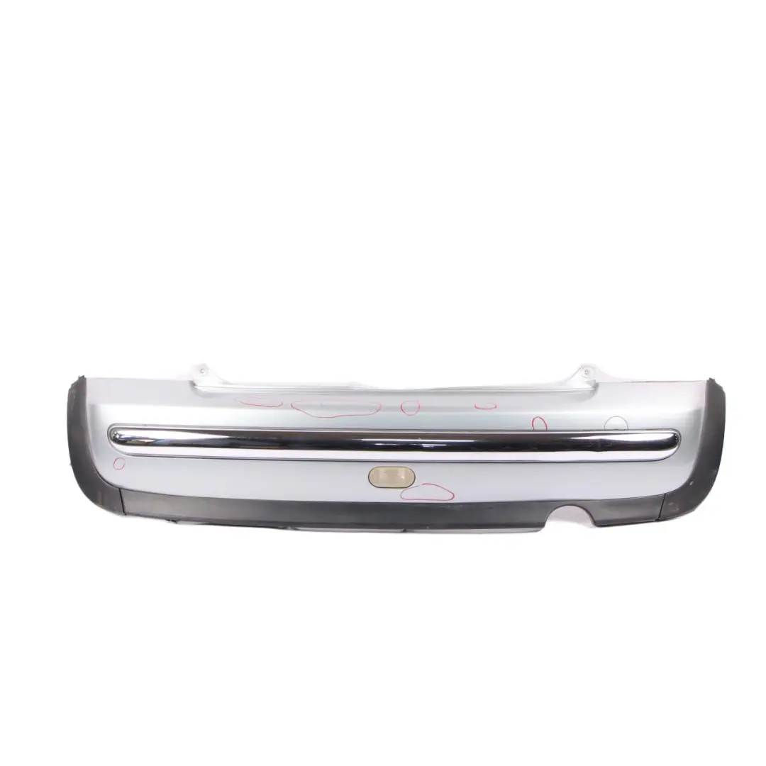Bumper Trim Cover Panel Pure Silver Metallic - 900 to Mini R50 Rear with Part number 0029925 Mini R50 Rear Bumper Trim Cover Panel Pure Silver Metallic - 900 - SKU 0029925-PS6 - Part number 0029925