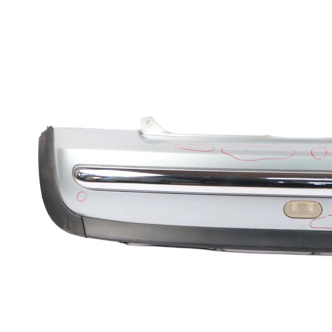 Bumper Trim Cover Panel Pure Silver Metallic - 900 to Mini R50 Rear with Part number 0029925 Mini R50 Rear Bumper Trim Cover Panel Pure Silver Metallic - 900 - SKU 0029925-PS6 - Part number 0029925