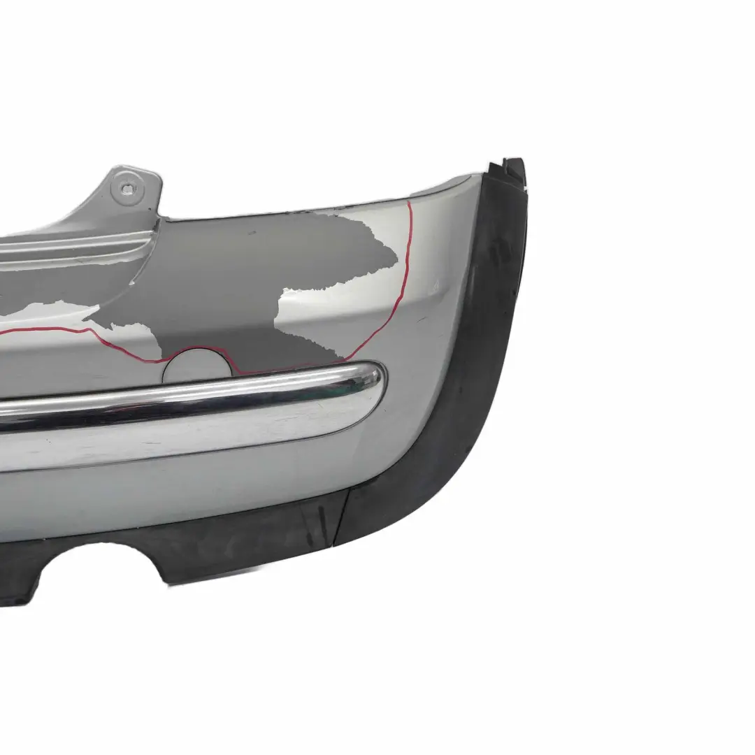 Mini R50 Rear Bumper Trim Panel Covering Beam Pure Silver Metallic - 900 - SKU 0029925-PS7 - Part number 0029925