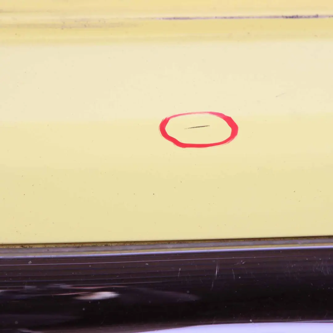 £Mini Cooper R50 Rear Bumper Trim Cover Panel Liquid Yellow - 902 to with Part number 0029925 £Mini Cooper R50 Rear Bumper Trim Cover Panel Liquid Yellow - 902 - SKU 0029925-YEL - Part number 0029925