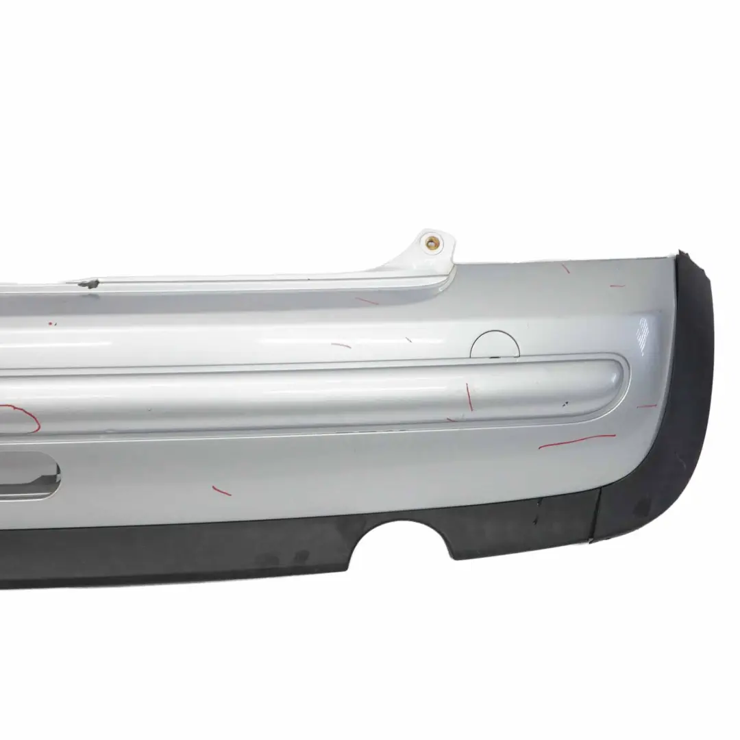 Mini R50 Paraurti posteriore Rivestimento pannello argento puro metallizzato 900 - SKU 0029926-PS - Numero di parte 0029926