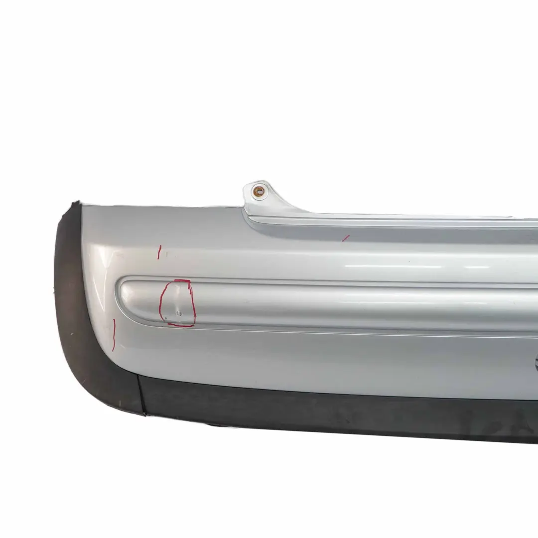 Mini R50 Paraurti posteriore Rivestimento pannello argento puro metallizzato 900 - SKU 0029926-PS - Numero di parte 0029926