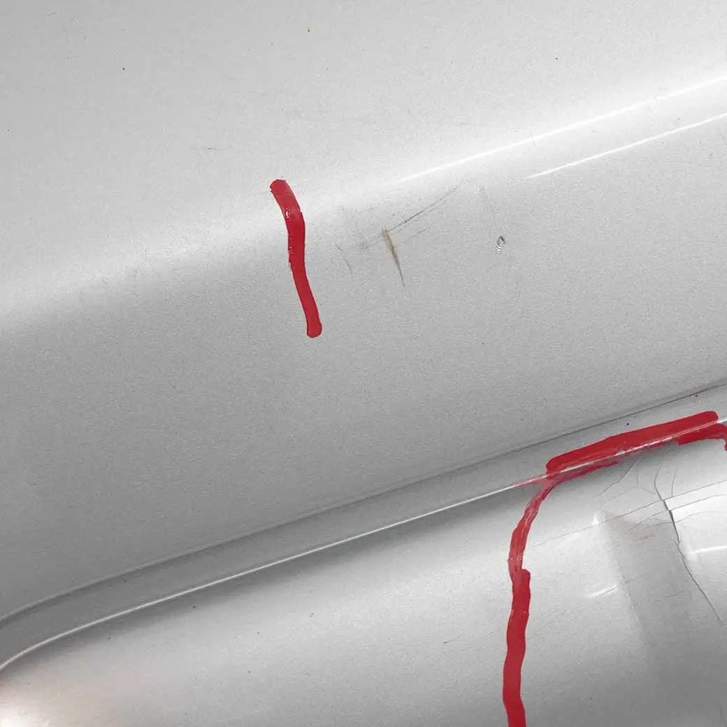 @Mini R50 Rear Bumper Trim Panel Covering Pure Silver Metallic - 900 to with Part number 0029926 @Mini R50 Rear Bumper Trim Panel Covering Pure Silver Metallic - 900 - SKU 0029926-PS - Part number 0029926