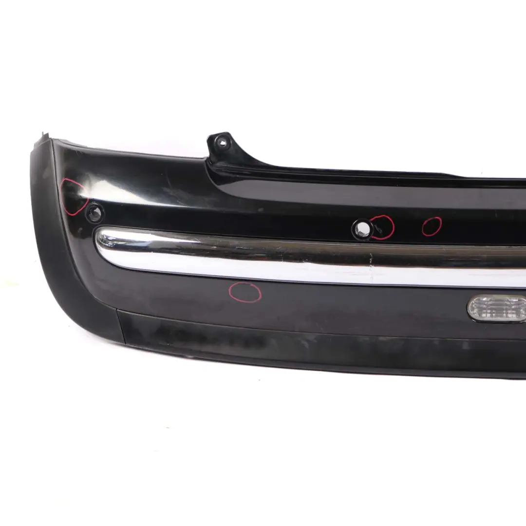 Mini Cooper R50 Rear Bumper Panel PDC Cosmosschwarz Cosmos Black - 303 - SKU 0029928-COS - Part number 0029928