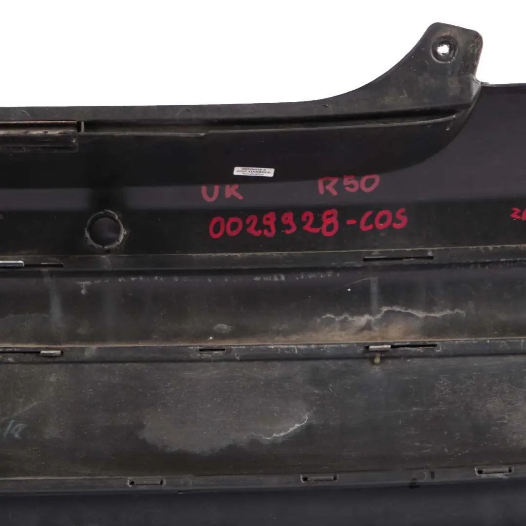 Bumper Panel PDC Cosmosschwarz Cosmos Black - 303 to Mini Cooper R50 Rear with Part number 0029928 Mini Cooper R50 Rear Bumper Panel PDC Cosmosschwarz Cosmos Black - 303 - SKU 0029928-COS - Part number 0029928