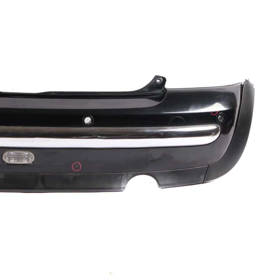 Mini Cooper R50 Rear Bumper Panel PDC Cosmosschwarz Cosmos Black - 303 - SKU 0029928-COS - Part number 0029928