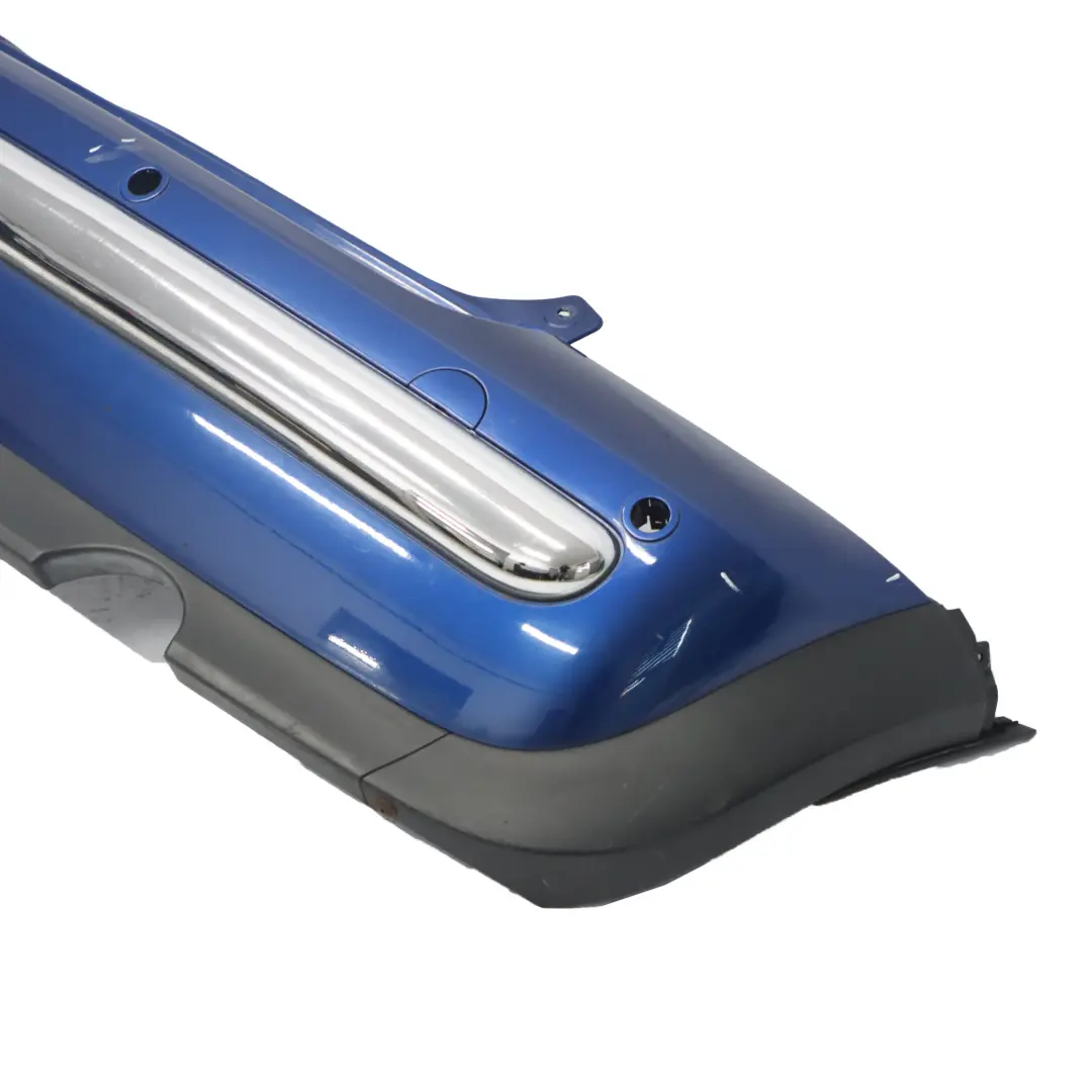 Bumper Trim Panel Cover PDC Indi Blue Metallic - 862 to Mini R50 Rear with Part number 0029928 Mini R50 Rear Bumper Trim Panel Cover PDC Indi Blue Metallic - 862 - SKU 0029928-IB - Part number 0029928