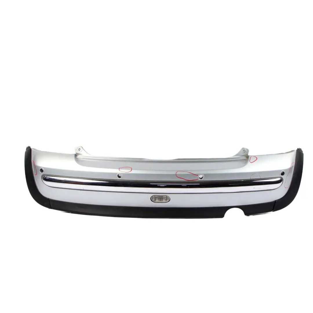 Bumper PDC Trim Panel Pure Silver Metallic - 900 to Mini R50 Rear with Part number 0029928 Mini R50 Rear Bumper PDC Trim Panel Pure Silver Metallic - 900 - SKU 0029928-PS - Part number 0029928