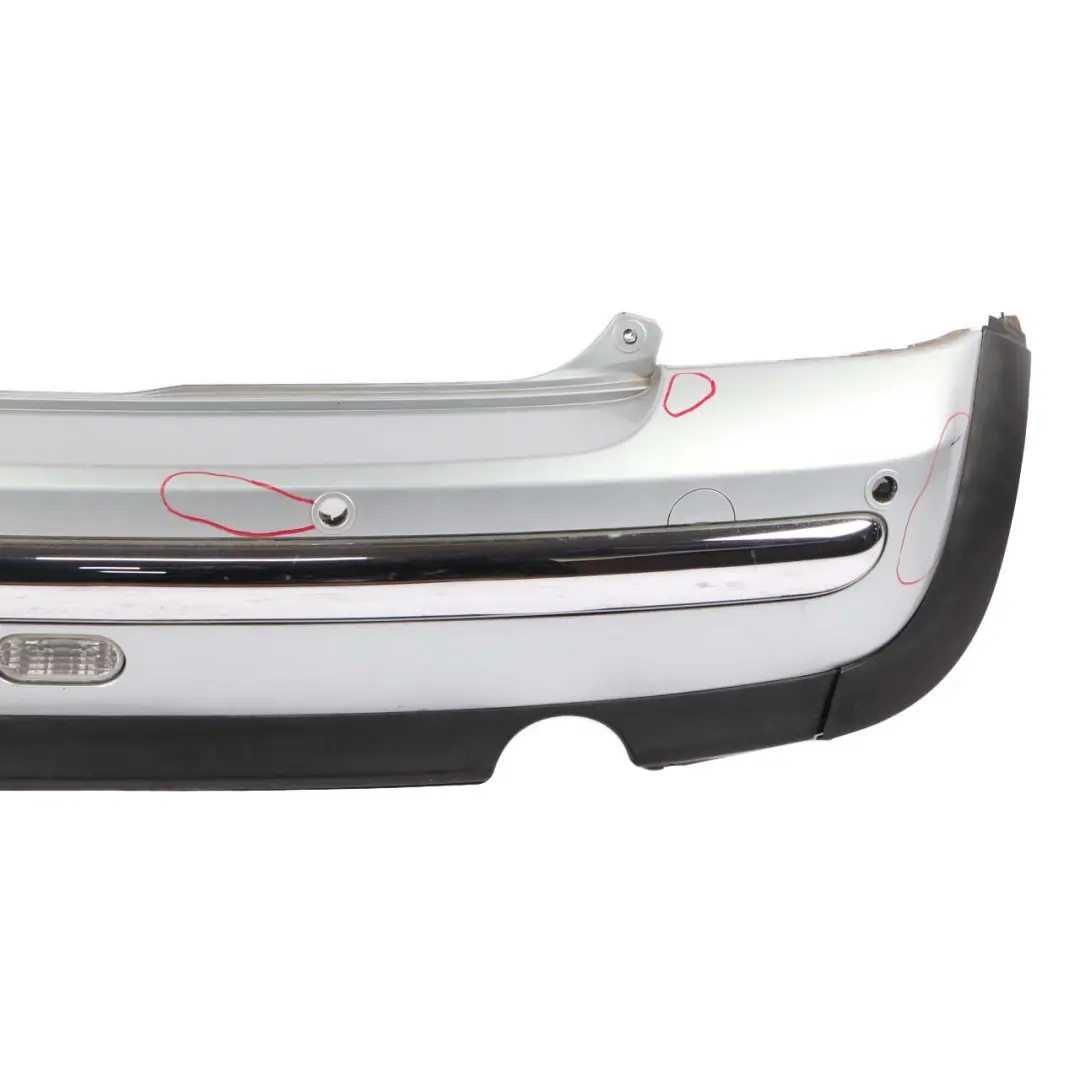 Bumper PDC Trim Panel Pure Silver Metallic - 900 to Mini R50 Rear with Part number 0029928 Mini R50 Rear Bumper PDC Trim Panel Pure Silver Metallic - 900 - SKU 0029928-PS - Part number 0029928