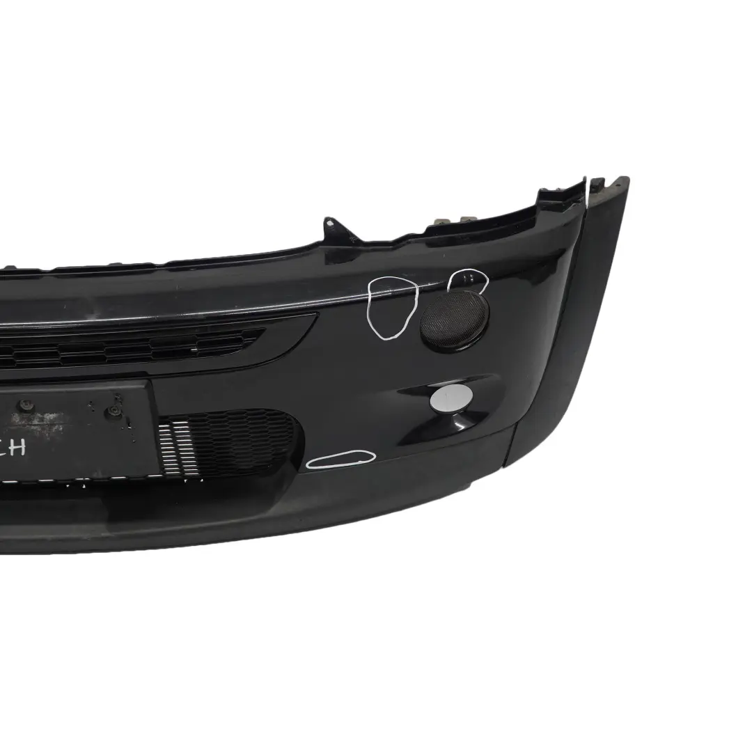 Front Bumper Mini Cooper S R52 R53 Complete Trim Panel Schwarz 2 Black - 668 to with Part number 0029955 Front Bumper Mini Cooper S R52 R53 Complete Trim Panel Schwarz 2 Black - 668 - SKU 0029955-SCH - Part number 0029955