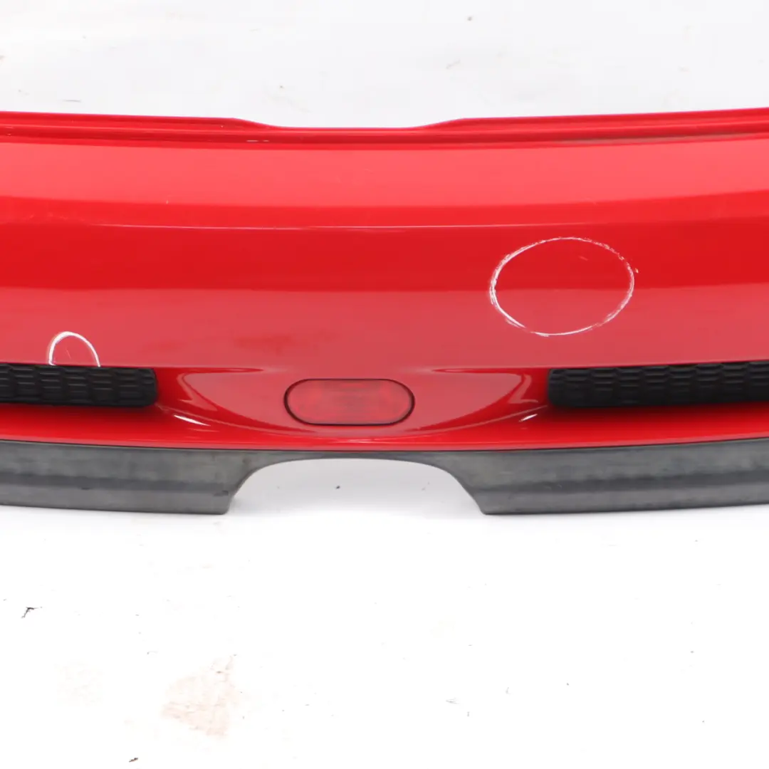 Mini R53 Rear Bumper Trim Cooper S Complete Trim Panel Cover Chili Red - 851 - SKU 0029957-CHRED - Part number 0029957