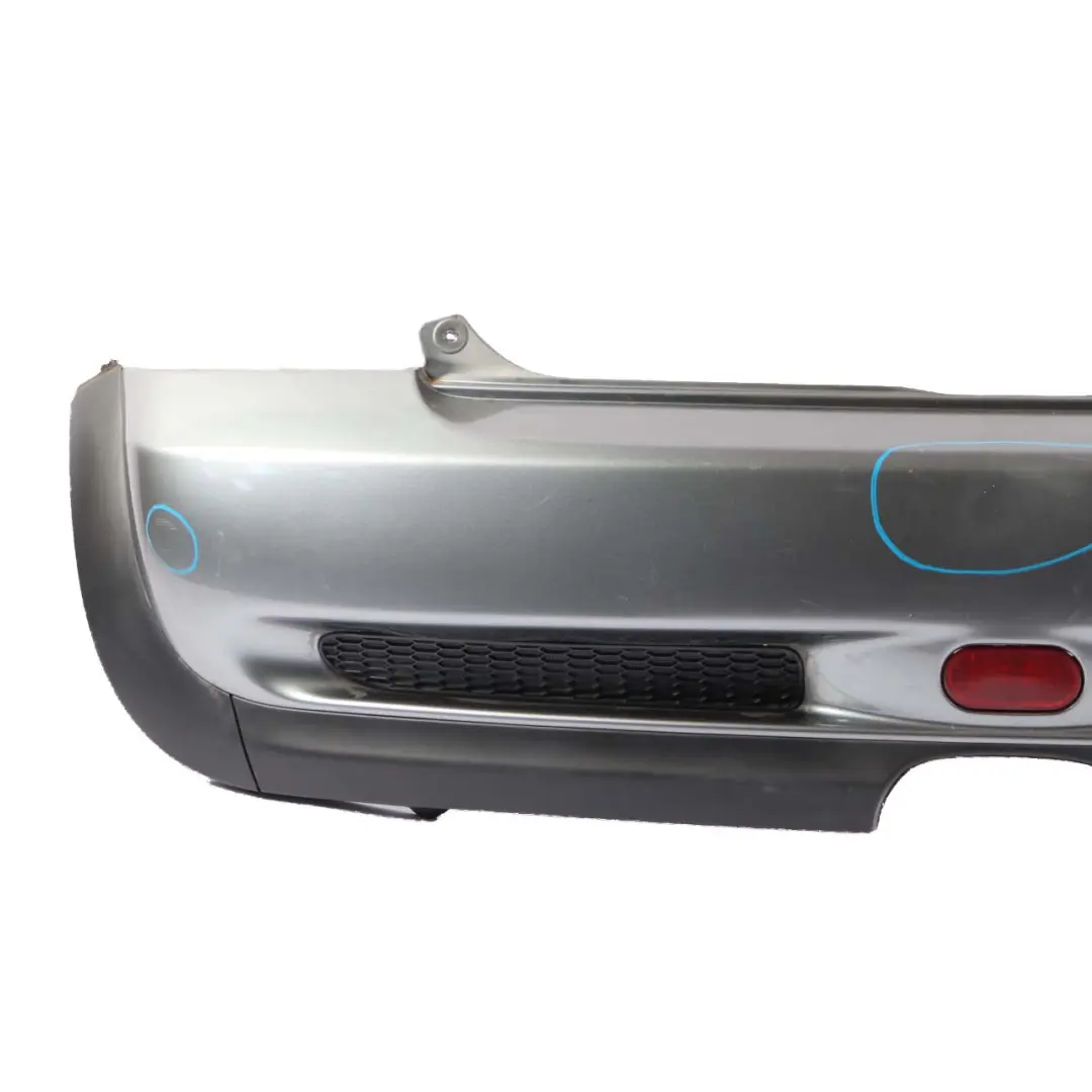 Bumper Panel Dark Silver Metallic - 871 to Mini Cooper S R53 Rear with Part number 0029957 Mini Cooper S R53 Rear Bumper Panel Dark Silver Metallic - 871 - SKU 0029957-DS2 - Part number 0029957