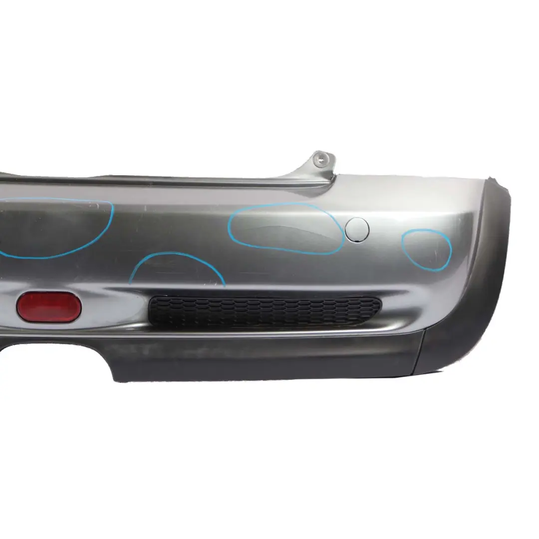 Bumper Panel Dark Silver Metallic - 871 to Mini Cooper S R53 Rear with Part number 0029957 Mini Cooper S R53 Rear Bumper Panel Dark Silver Metallic - 871 - SKU 0029957-DS2 - Part number 0029957