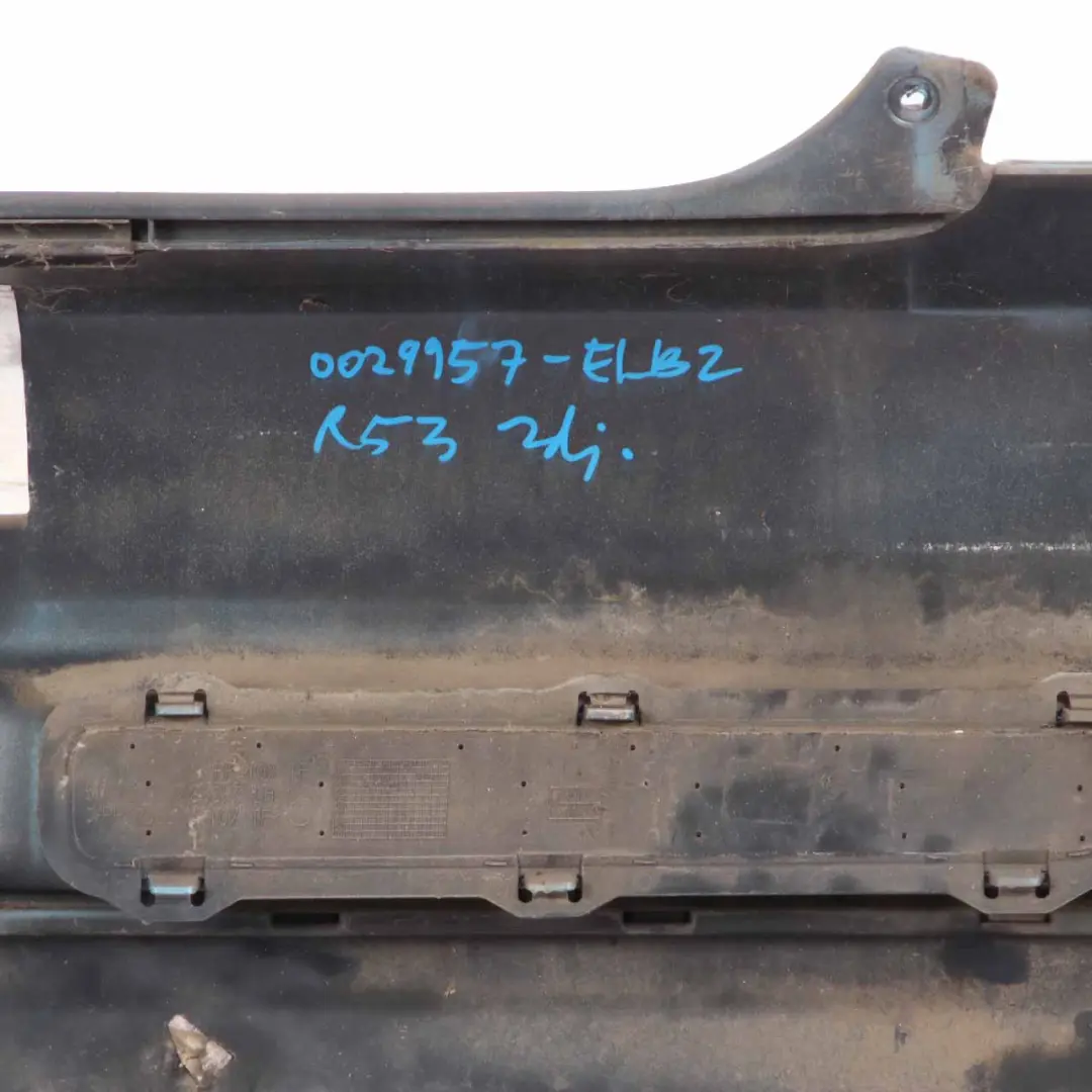 Bumper Trim Cooper S Complete Panel Electric Blue Metallic - 870 to Mini R53 Rear with Part number 0029957 Mini R53 Rear Bumper Trim Cooper S Complete Panel Electric Blue Metallic - 870 - SKU 0029957-ELB2 - Part number 0029957