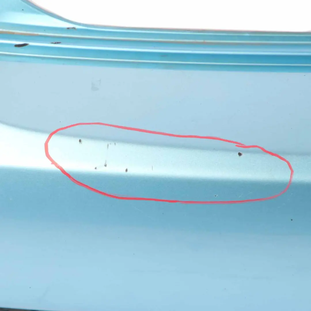 Bumper Trim Cooper S Complete Panel Electric Blue Metallic - 870 to Mini R53 Rear with Part number 0029957 Mini R53 Rear Bumper Trim Cooper S Complete Panel Electric Blue Metallic - 870 - SKU 0029957-ELB2 - Part number 0029957