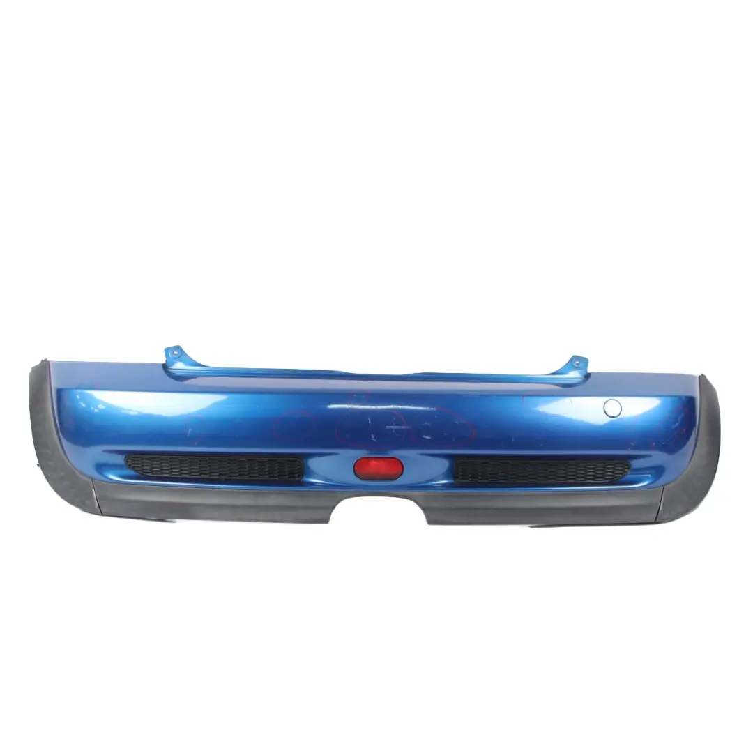 Bumper Mini R53 Cooper S Panel Hyper Blue Metallic - A28 to Rear with Part number 0029957 Rear Bumper Mini R53 Cooper S Panel Hyper Blue Metallic - A28 - SKU 0029957-HYB2 - Part number 0029957