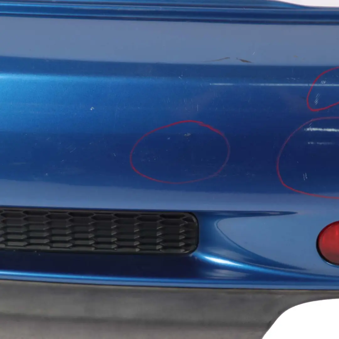 Bumper Mini R53 Cooper S Panel Hyper Blue Metallic - A28 to Rear with Part number 0029957 Rear Bumper Mini R53 Cooper S Panel Hyper Blue Metallic - A28 - SKU 0029957-HYB2 - Part number 0029957