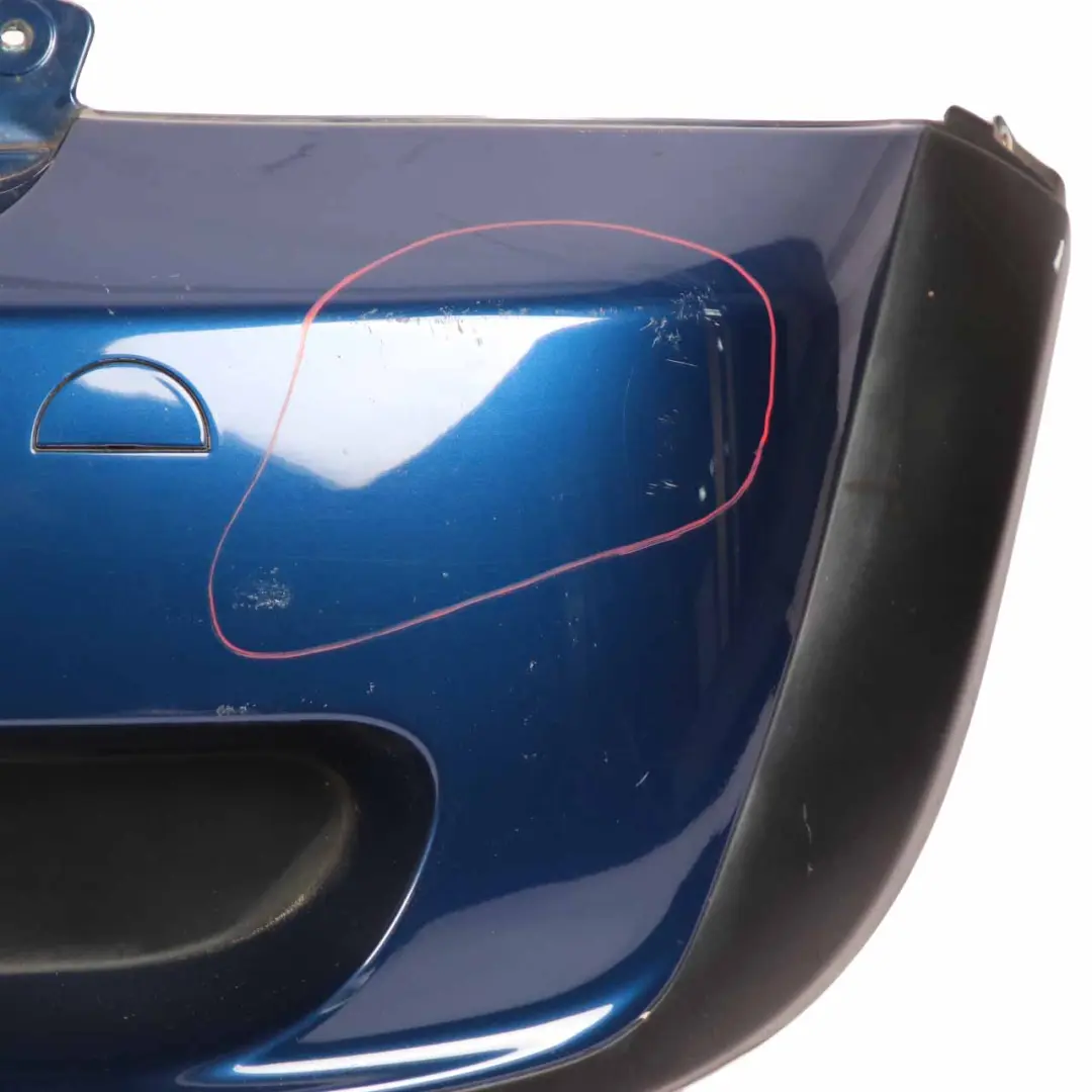 Complete Rear Bumper Panel Indi Blue Metallic - 862 to Mini Cooper S R53 with Part number 0029957 Mini Cooper S R53 Complete Rear Bumper Panel Indi Blue Metallic - 862 - SKU 0029957-IB - Part number 0029957