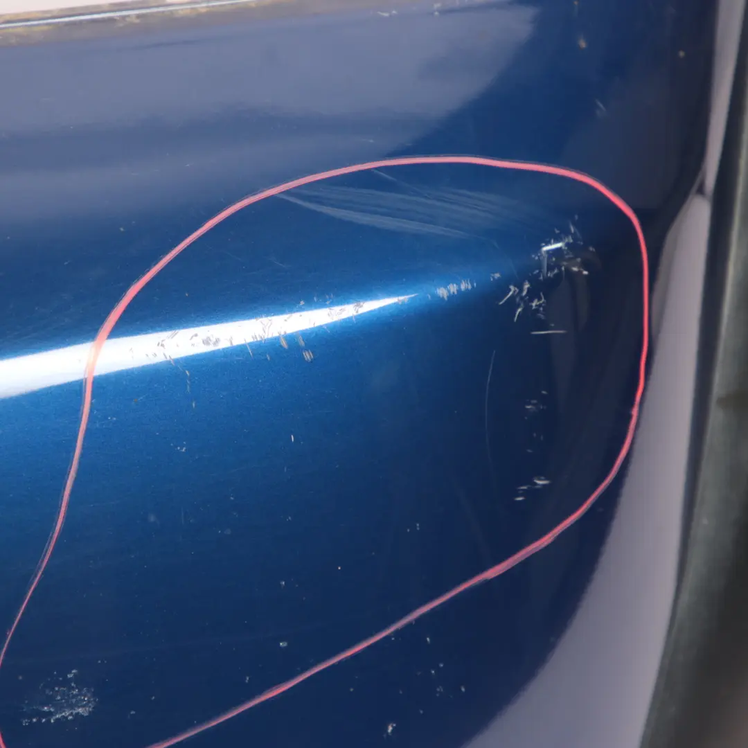 Complete Rear Bumper Panel Indi Blue Metallic - 862 to Mini Cooper S R53 with Part number 0029957 Mini Cooper S R53 Complete Rear Bumper Panel Indi Blue Metallic - 862 - SKU 0029957-IB - Part number 0029957