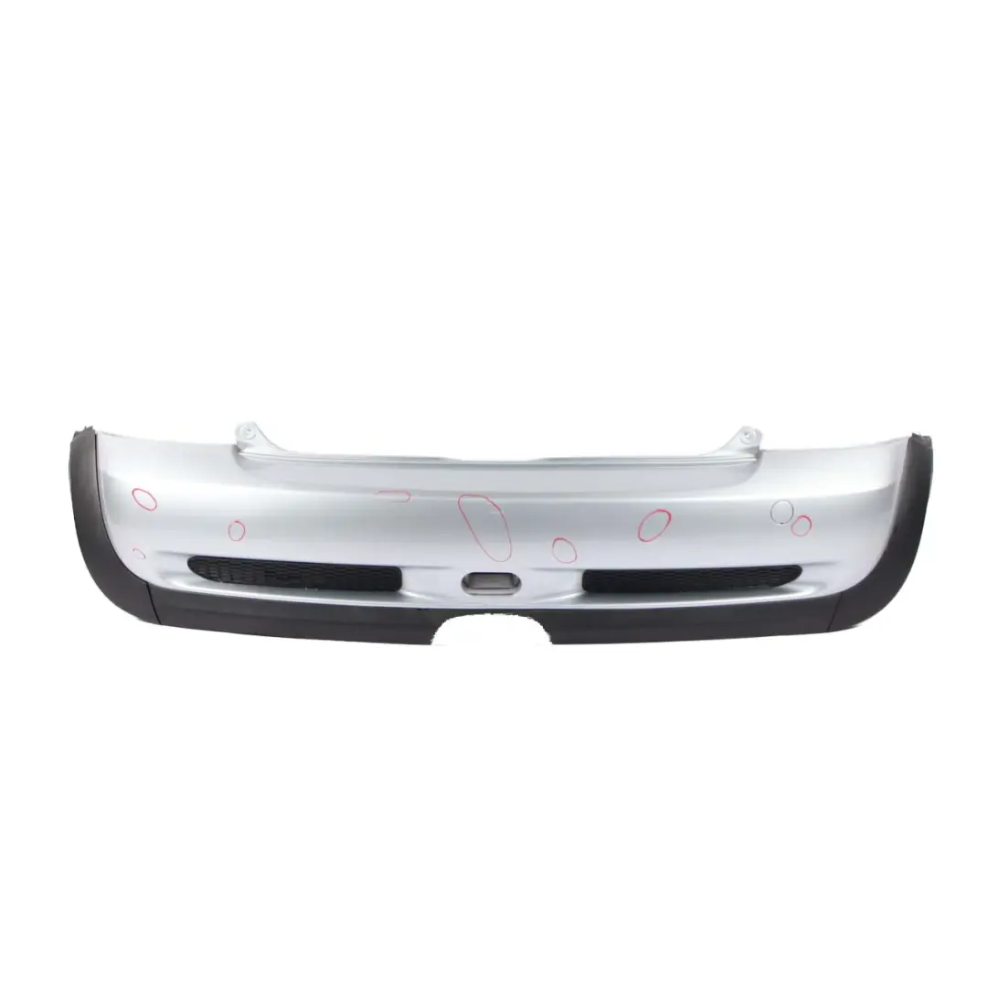 Bumper Mini R53 Cooper S Complete Panel Pure Silver Metallic - 900 to Rear with Part number 0029957 Rear Bumper Mini R53 Cooper S Complete Panel Pure Silver Metallic - 900 - SKU 0029957-PS2 - Part number 0029957