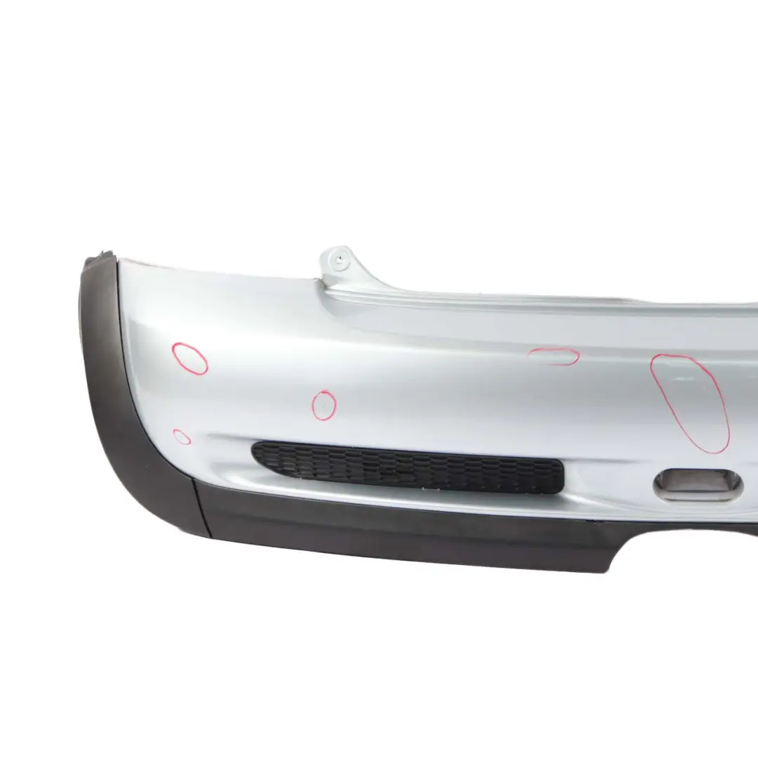 Bumper Mini R53 Cooper S Complete Panel Pure Silver Metallic - 900 to Rear with Part number 0029957 Rear Bumper Mini R53 Cooper S Complete Panel Pure Silver Metallic - 900 - SKU 0029957-PS2 - Part number 0029957