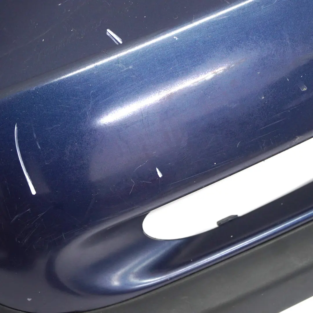 Bumper Panel Space Blue Metallic - A49 to Mini R53 Cooper S Rear with Part number 0029957 Mini R53 Cooper S Rear Bumper Panel Space Blue Metallic - A49 - SKU 0029957-SPA - Part number 0029957