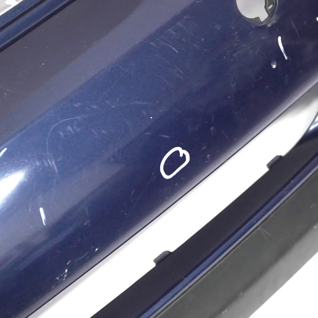 Bumper Panel Space Blue Metallic - A49 to Mini R53 Cooper S Rear with Part number 0029957 Mini R53 Cooper S Rear Bumper Panel Space Blue Metallic - A49 - SKU 0029957-SPA - Part number 0029957