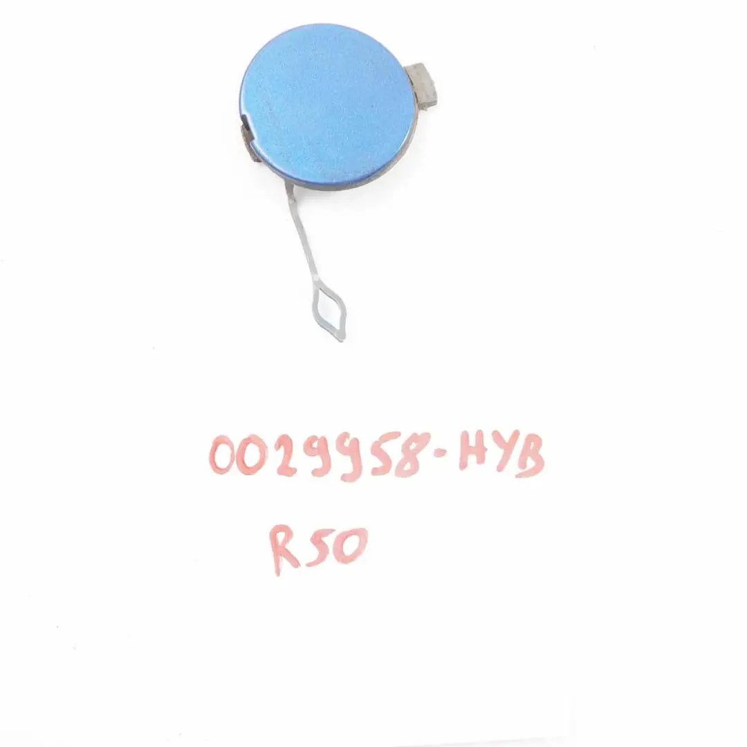  Towing Eye Cover Mini R50 R52 R53 Rear Bumper Cap Hyper Blue - A28 - SKU 0029958-HYB - Part number 0029958