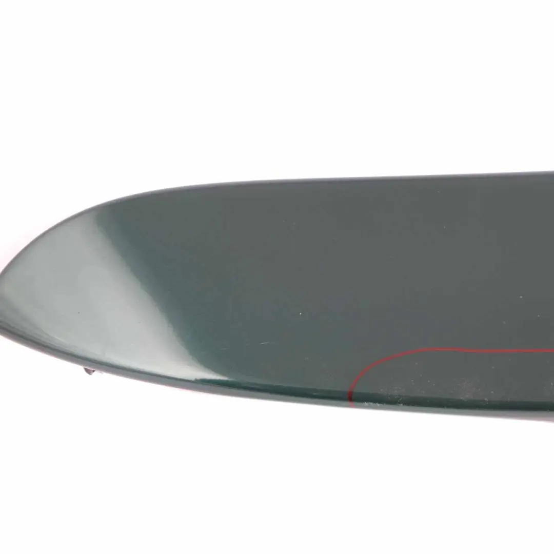 Spoiler Mini Cooper One R50 Trunk Lid British Racing Green A67 7122799 to Rear with Part number 0031259 Rear Spoiler Mini Cooper One R50 Trunk Lid British Racing Green A67 7122799 - SKU 0031259-BRG - Part number 0031259