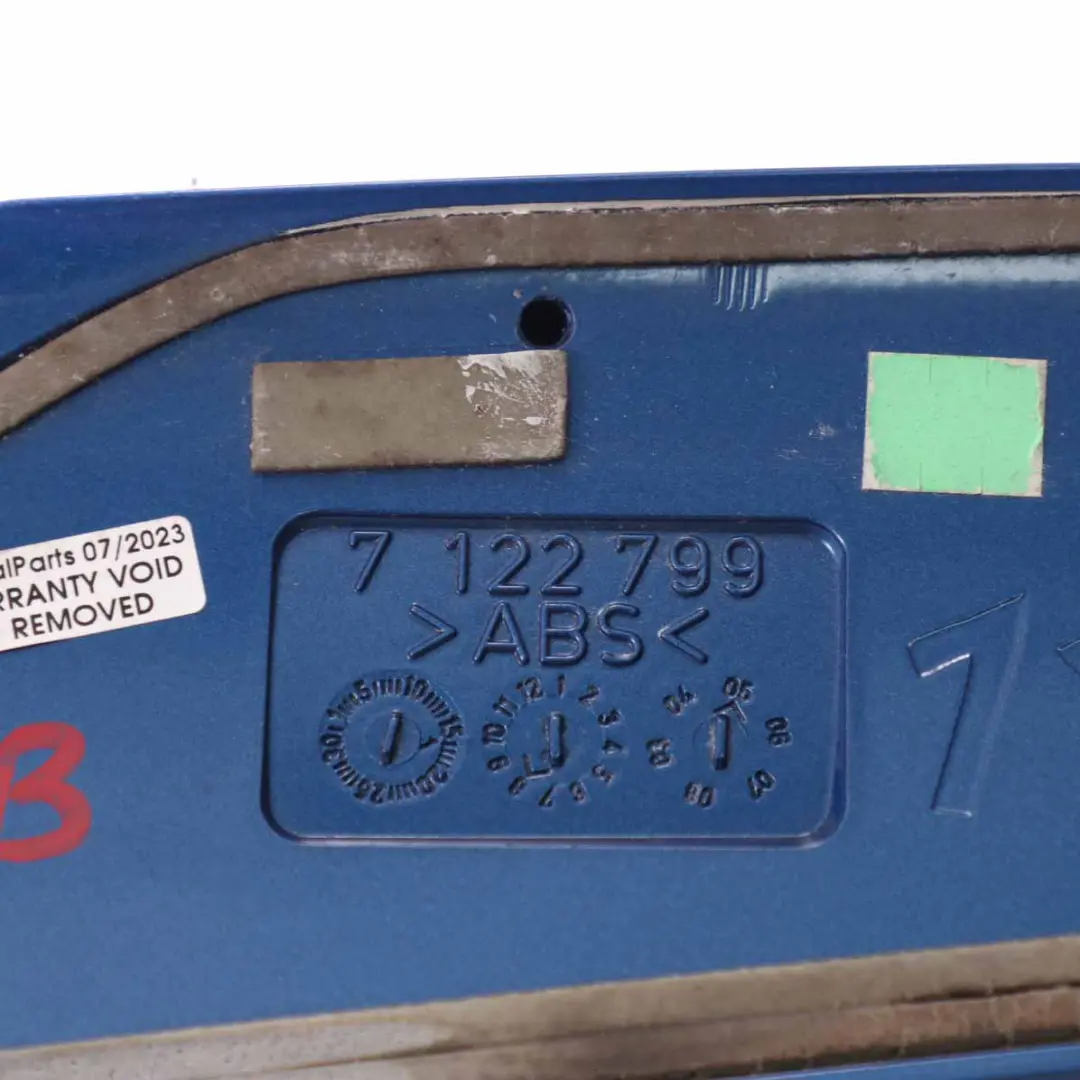 Spoiler arrière Couvercle coffre Bleu hyper métallisé A28 7122799 pour Mini R50 à propos du numéro de pièce 0031259 Mini R50 Spoiler arrière Couvercle coffre Bleu hyper métallisé A28 7122799 - SKU 0031259-HYB - Numéro de pièce 0031259