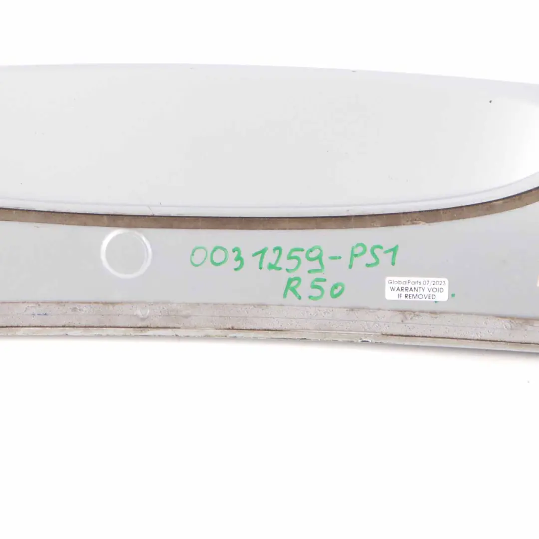 Heckspoiler Pure Silver Silber Metallic - 900 7122799 für Mini Cooper One R50 mit Teilenummer 0031259 Mini Cooper One R50 Heckspoiler Pure Silver Silber Metallic - 900 7122799 - SKU 0031259-PS1 - Teilenummer 0031259