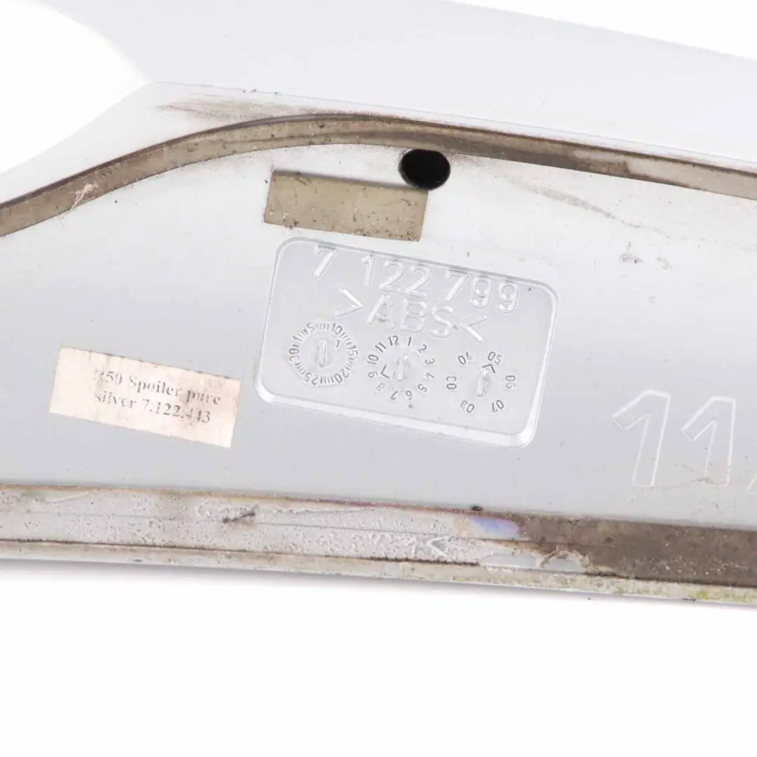 Spoiler Trunk Lid Pure Silver Metallic - 900 7122799 to Mini Cooper One R50 Rear with Part number 0031259 Mini Cooper One R50 Rear Spoiler Trunk Lid Pure Silver Metallic - 900 7122799 - SKU 0031259-PS1 - Part number 0031259