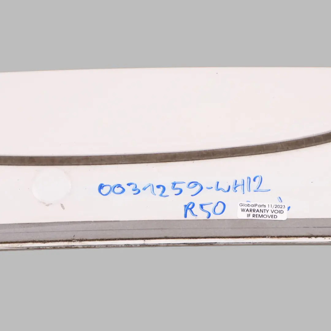 Mini Cooper One R50 Rear Spoiler Boot Trunk Lid Tailgate Panel White 7122799 - SKU 0031259-WHI2 - Part number 0031259