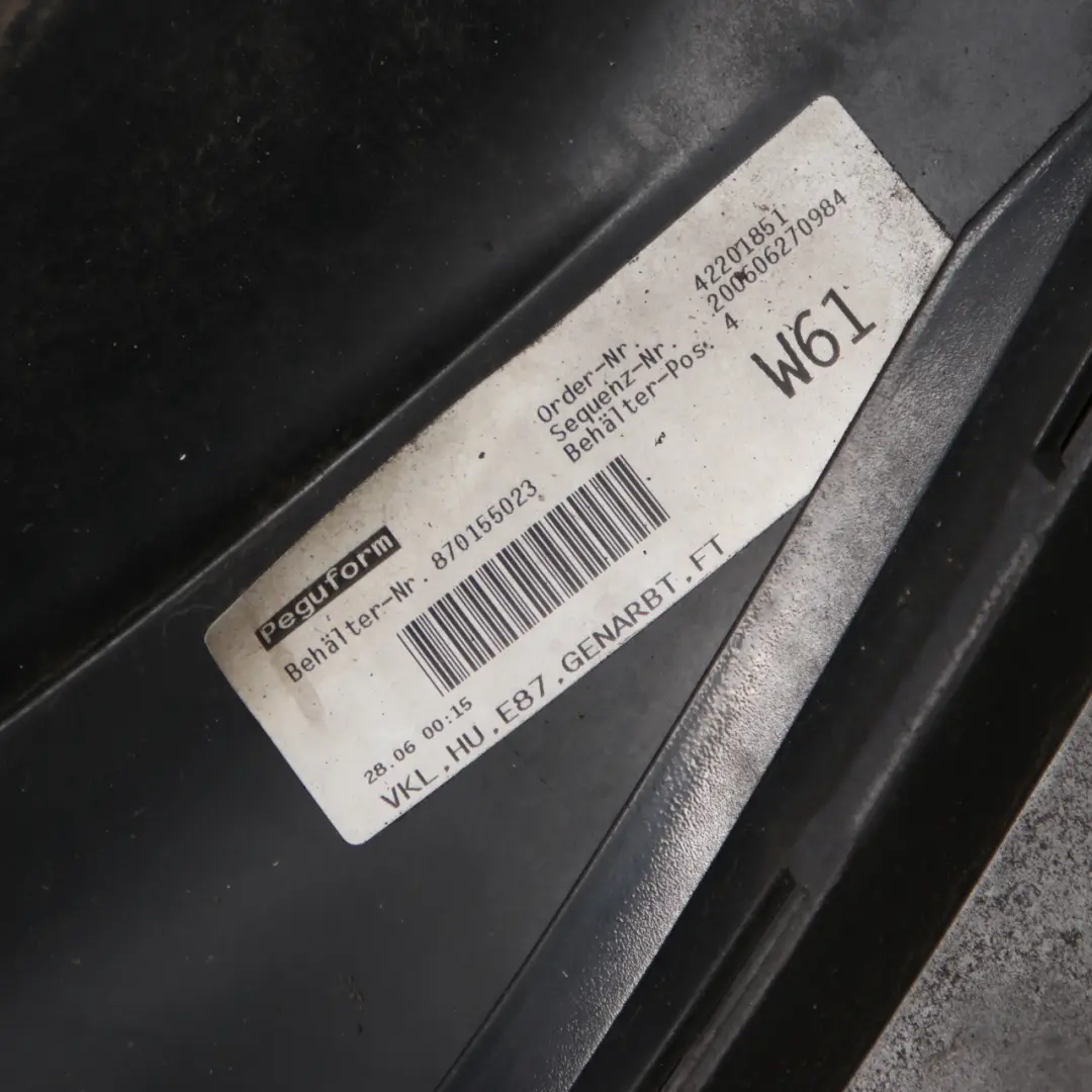 Bumper Trim Panel PDC Black Sapphire Metallic - 475 to BMW 1 E87 2 Rear with Part number 0032630 BMW 1 E87 2 Rear Bumper Trim Panel PDC Black Sapphire Metallic - 475 - SKU 0032630-BS2 - Part number 0032630