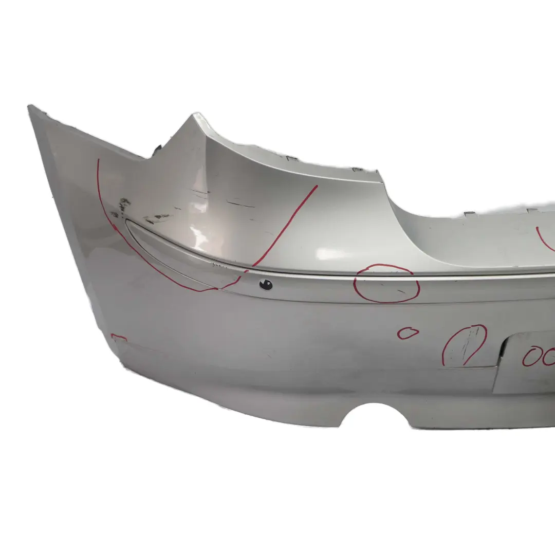 Bumper BMW E87 Trim Panel Cover PDC Titansilber Silver Metallic 354 to Rear with Part number 0032630 Rear Bumper BMW E87 Trim Panel Cover PDC Titansilber Silver Metallic 354 - SKU 0032630-TS4 - Part number 0032630