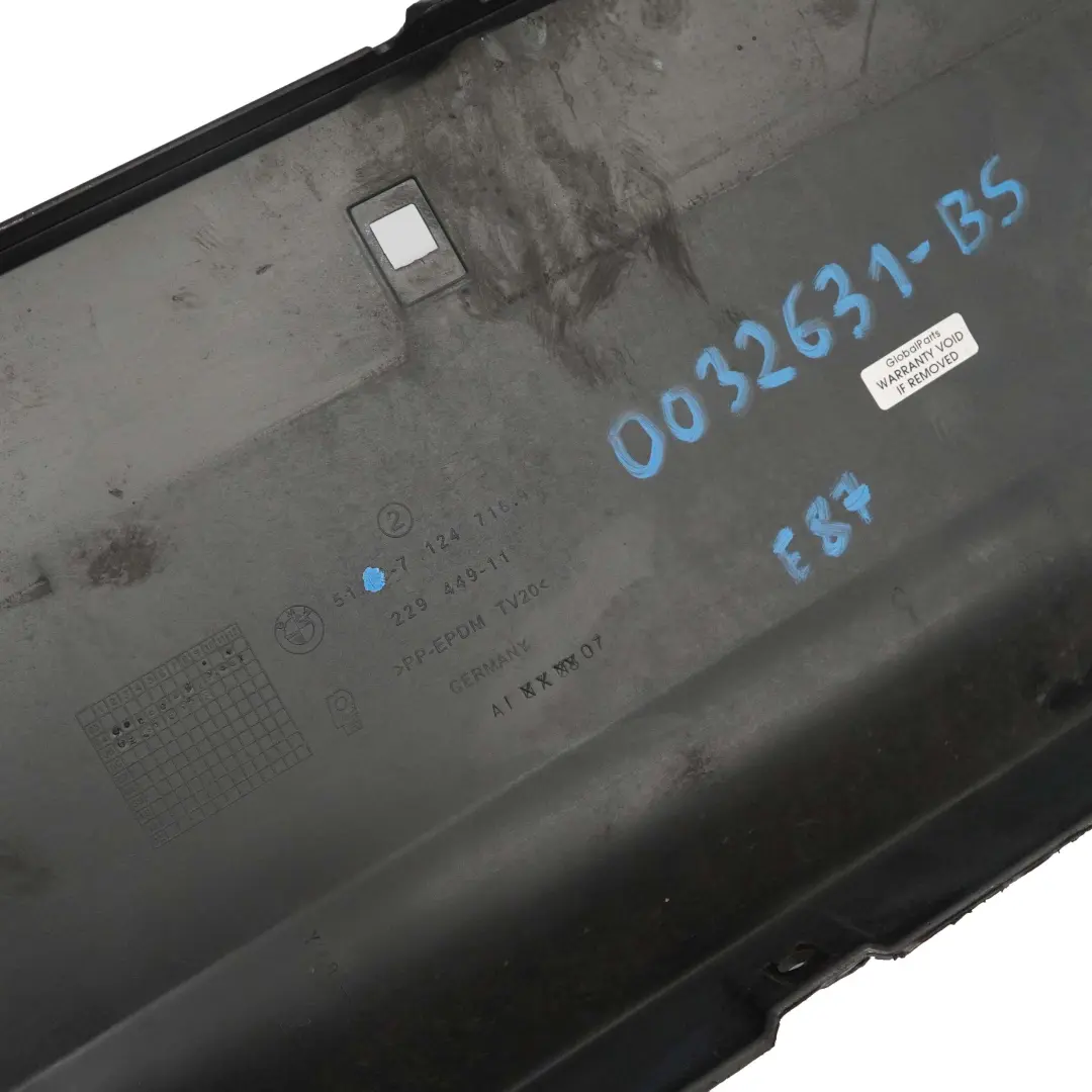 BMW E87 Dokładka zderzaka tył tylna black saphire - SKU 0032631-BS - Numer Części 0032631