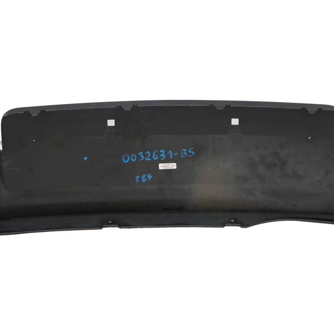 BMW 1 E87 Stossfänger Hinten Unten Verkleidung Black Sapphire Metallic - 475 - SKU 0032631-BS - Teilenummer 0032631