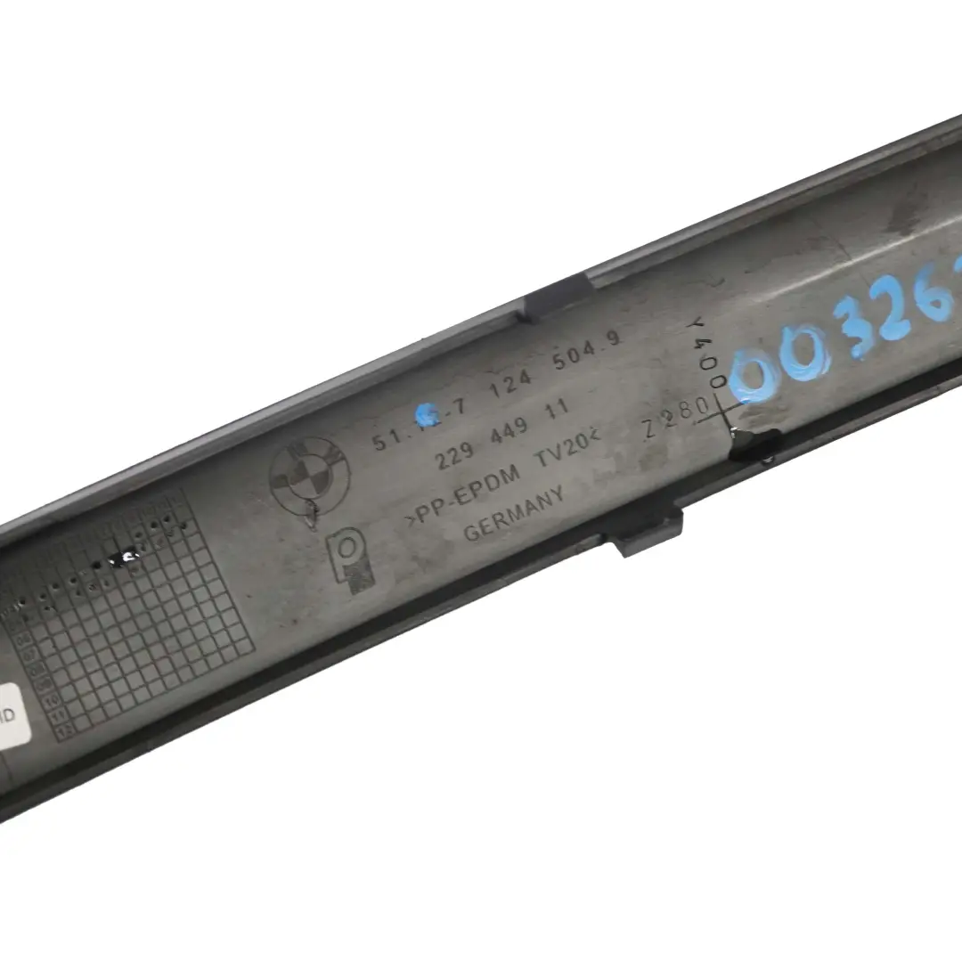 Bumper Trim Strip Moulding Guard PDC Black Sapphire - 475 to BMW 1 E87 Rear with Part number 0032633 BMW 1 E87 Rear Bumper Trim Strip Moulding Guard PDC Black Sapphire - 475 - SKU 0032633-BS - Part number 0032633