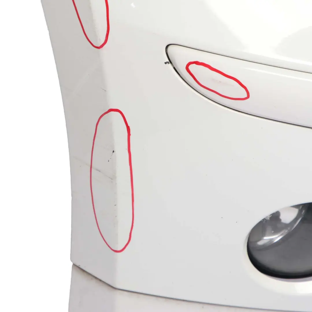 Complete Front Bumper Trim Panel Alpinweiss White 3 - 300 to BMW 1 E87 with Part number 0032635 BMW 1 E87 Complete Front Bumper Trim Panel Alpinweiss White 3 - 300 - SKU 0032635-AW - Part number 0032635