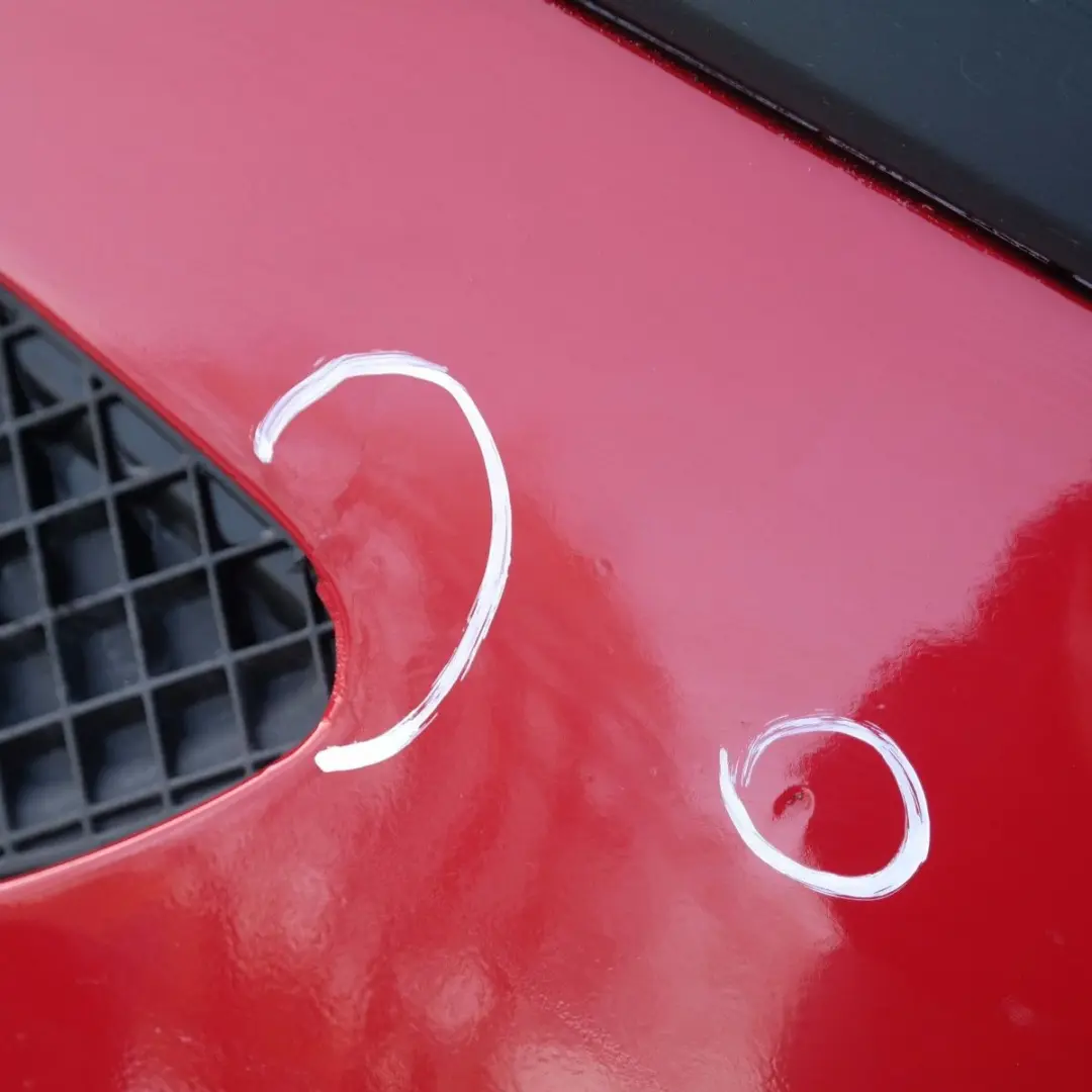 BMW 1 SERIES 3 E87 Complete Front Bumper Japanrot Japan Rot Red - 438 - SKU 0032635-JR3 - Part number 51110032635