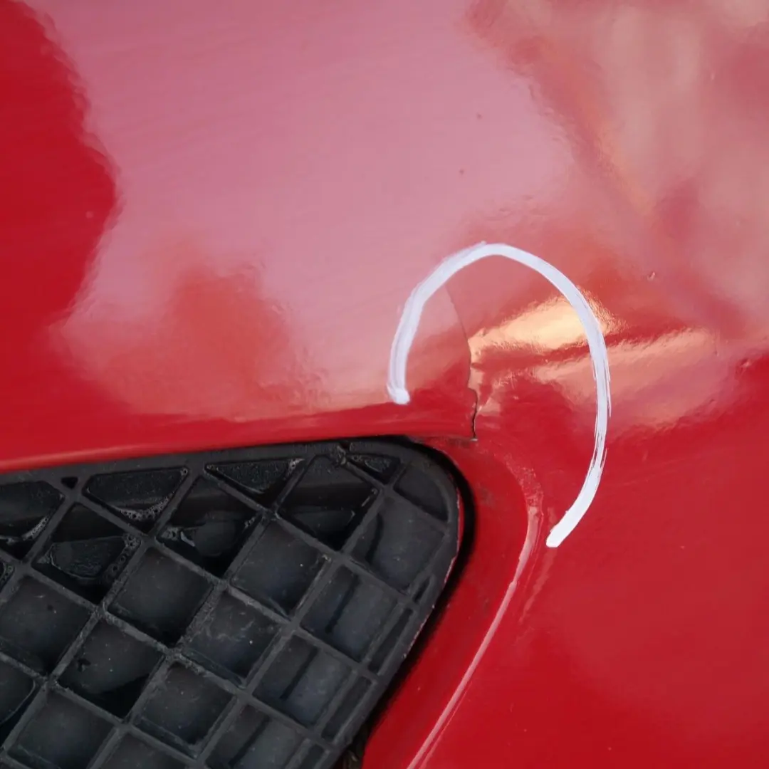 BMW 1 SERIES 3 E87 Complete Front Bumper Japanrot Japan Rot Red - 438 - SKU 0032635-JR3 - Part number 51110032635