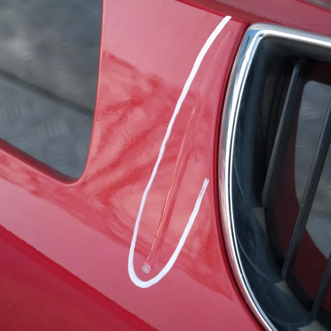 BMW 1 SERIES 3 E87 Complete Front Bumper Japanrot Japan Rot Red - 438 - SKU 0032635-JR3 - Part number 51110032635