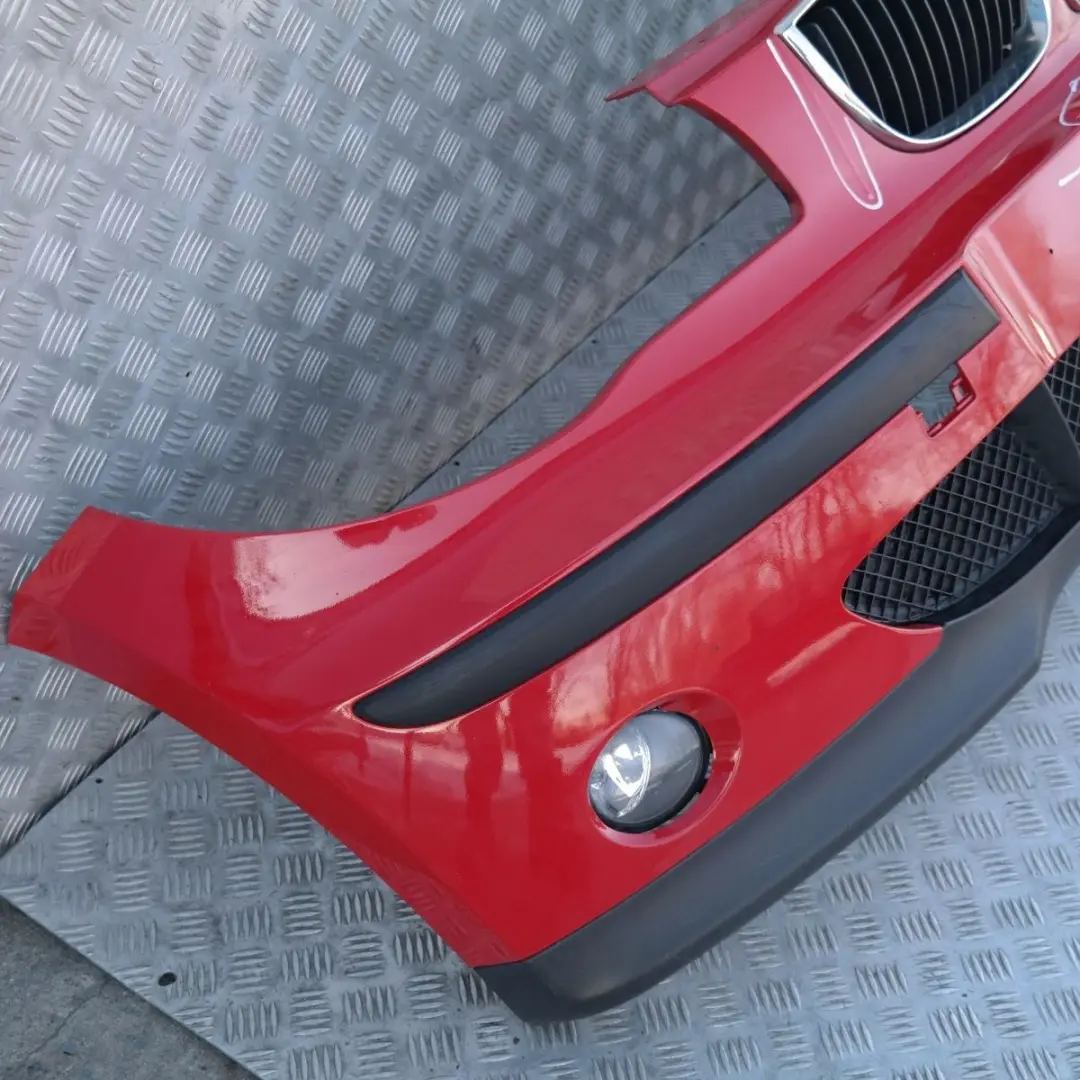 BMW 1 SERIES 3 E87 Complete Front Bumper Japanrot Japan Rot Red - 438 - SKU 0032635-JR3 - Part number 51110032635