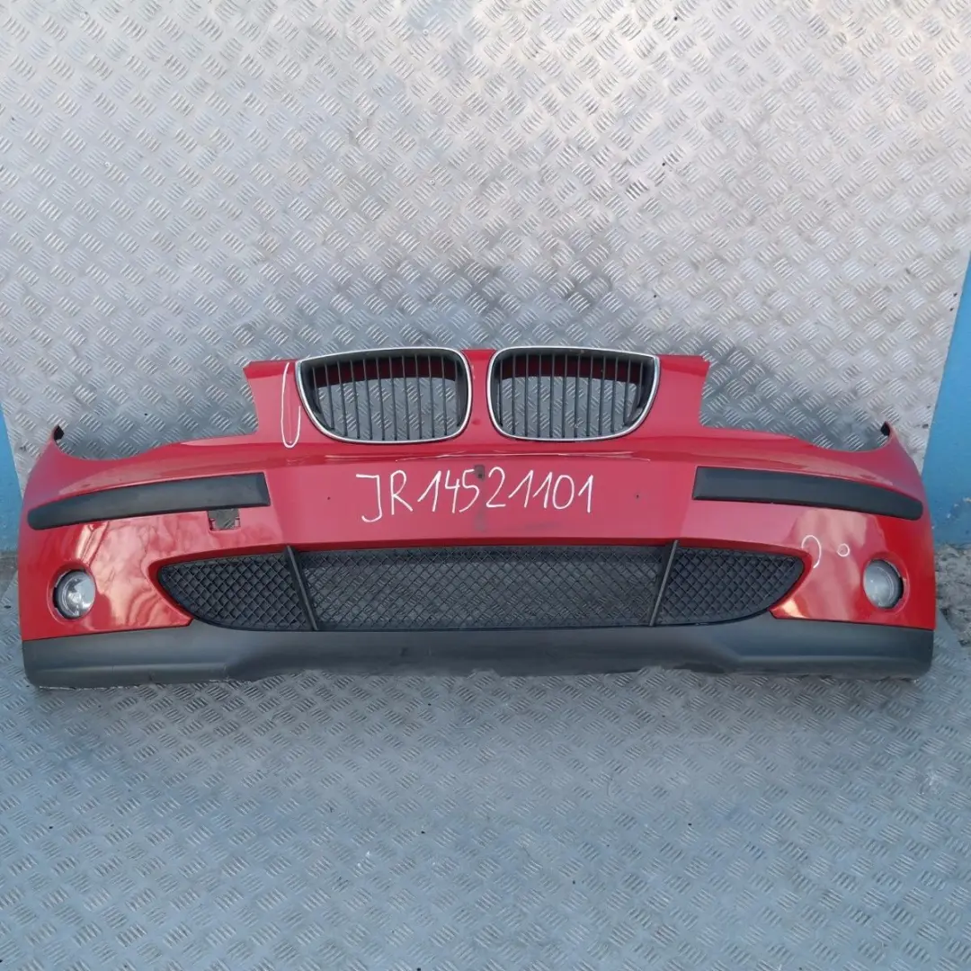 Complete Front Bumper Japanrot Japan Rot Red - 438 to BMW 1 SERIES 3 E87 with Part number 51110032635 BMW 1 SERIES 3 E87 Complete Front Bumper Japanrot Japan Rot Red - 438 - SKU 0032635-JR3 - Part number 51110032635