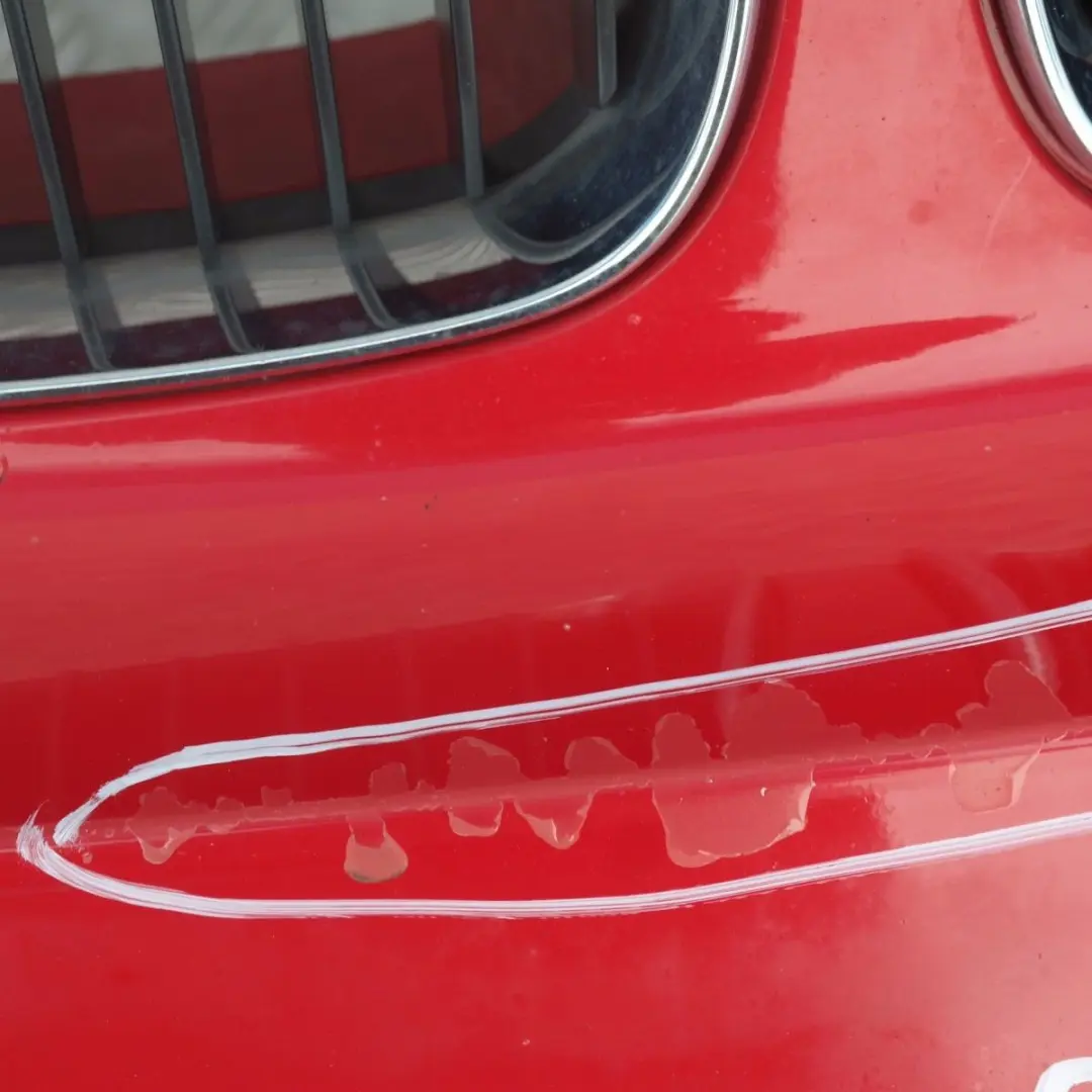 BMW 1 SERIES 4 E87 Complete Front Bumper Japanrot Japan Rot Red - 438 - SKU 0032635-JR4 - Part number 32635