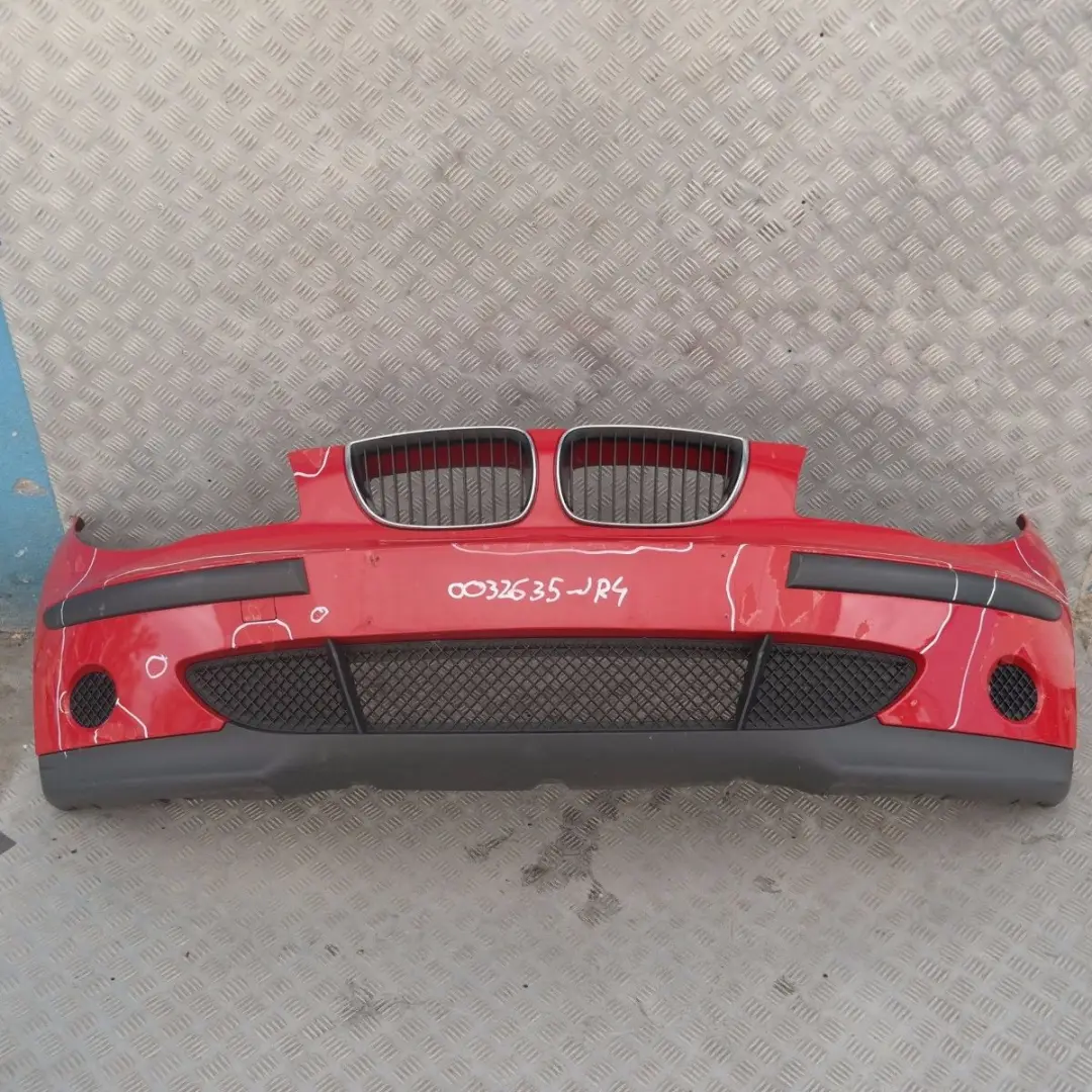 BMW 1 SERIES 4 E87 Complete Front Bumper Japanrot Japan Rot Red - 438 - SKU 0032635-JR4 - Part number 32635