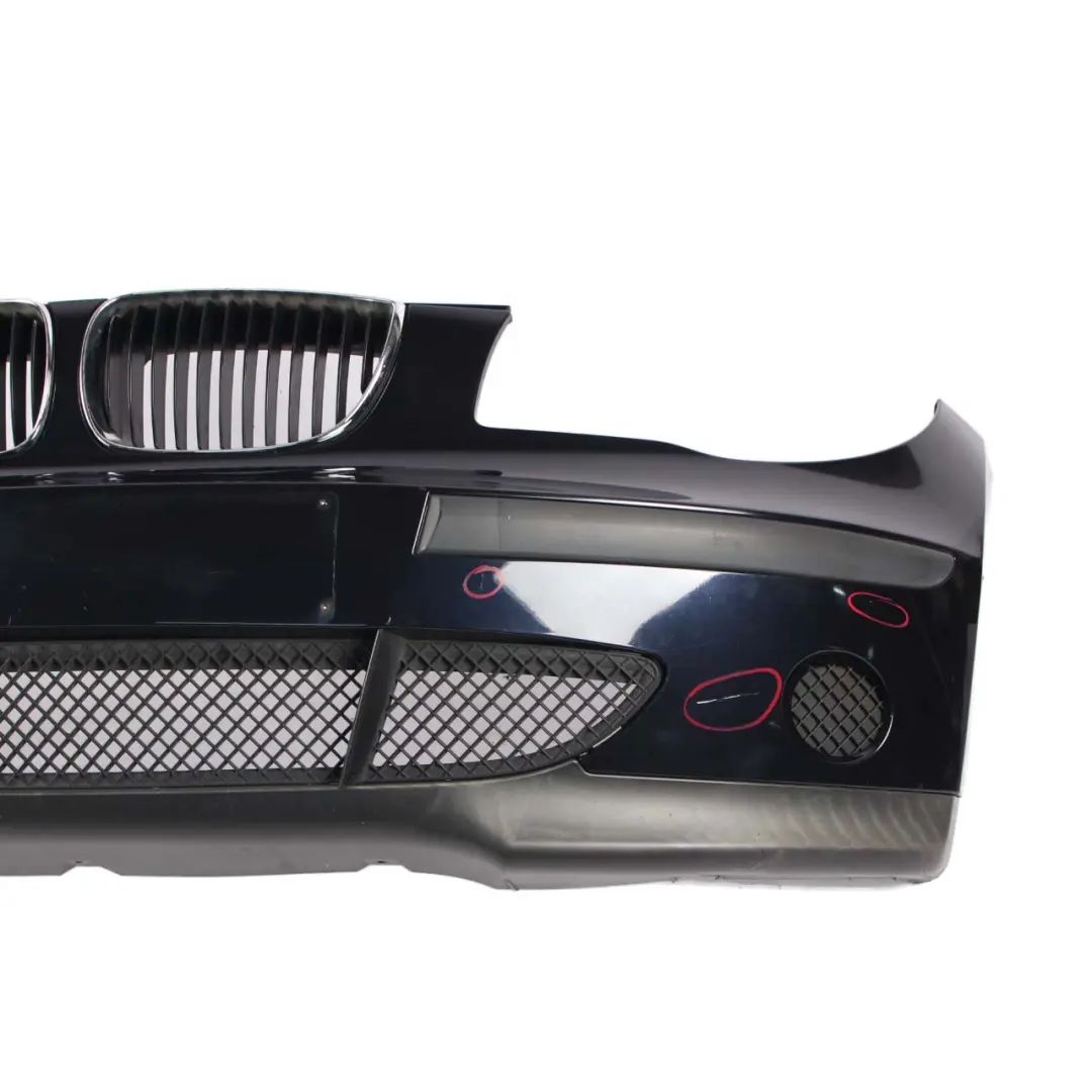 BMW 1 E87 Complete Front Bumper Trim Panel Monacoblau Monaco Blue - A35 - SKU 0032635-MB - Part number 0032635