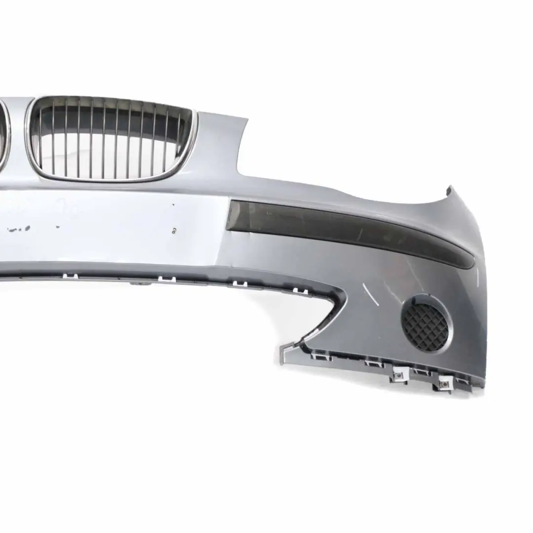 Complete Front Bumper Trim Panel Quarzblau Quartz Blue - A18 to BMW E87 with Part number 0032635 BMW E87 Complete Front Bumper Trim Panel Quarzblau Quartz Blue - A18 - SKU 0032635-QB - Part number 0032635